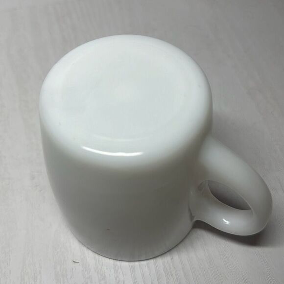 Vintage Coffee Mug Milk Glass CASS SCENIC RAILROAD Cass WV USA. VA Shay Engine - Picture 4 of 4